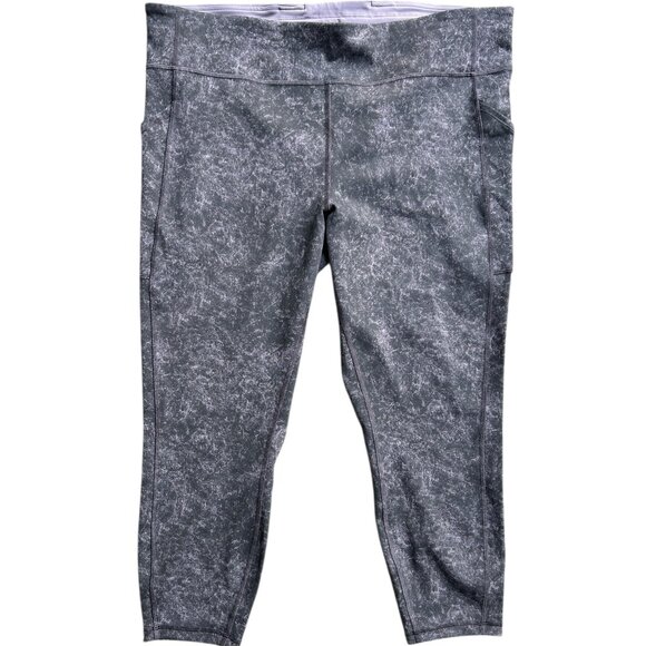 Lululemon Invigorate High Rise Tight 25” Dusky Lavender Denim Wash Cropped - Picture 2 of 6